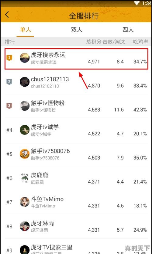 4、刺激战场怎么查询全服排行榜和高手战绩,绝地求生热门游戏排行榜在哪看啊 - 真时天下